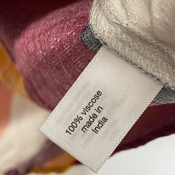 Lane Bryant Classic 3/4-Sleeve Split-Neck Popover Blouse New Stripes 26/28 Boho - Picture 7 of 8